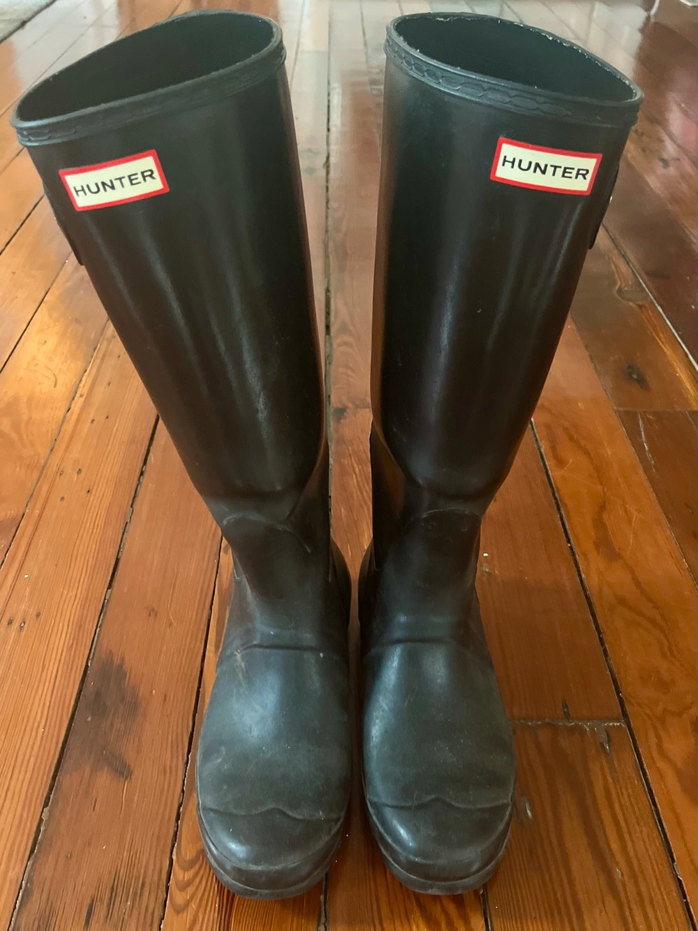 Hunter Original Tall Black Rain Boots Women’s Size 10